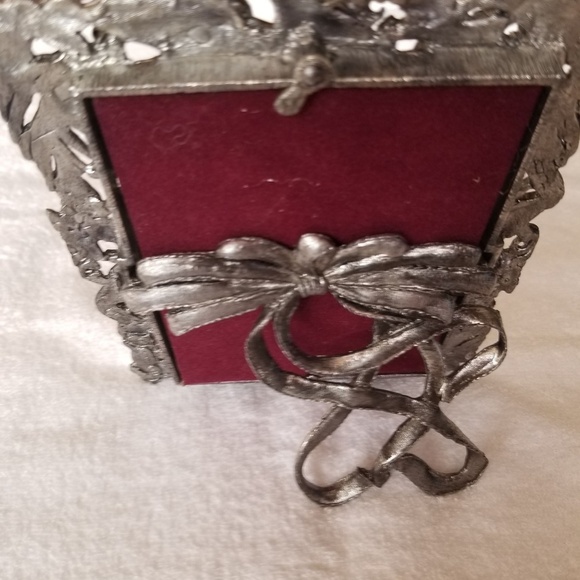 Metzke | Accents | Metzke Antique Pewter Bunny Frame Picture  Vintage Handcrafted Pewter Frame by Metzke